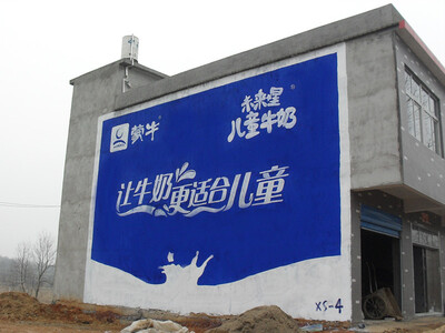 蒙牛未來(lái)星十堰墻體廣告
